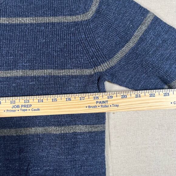 Grayers Clothiers Mens Medium Blue Stripped Sweater Size Medium - Picture 3 of 6